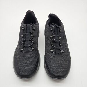 Athletic Works Mens 10.5 Wide Black Memory‎ Foam Athletic Shoes Lightweight